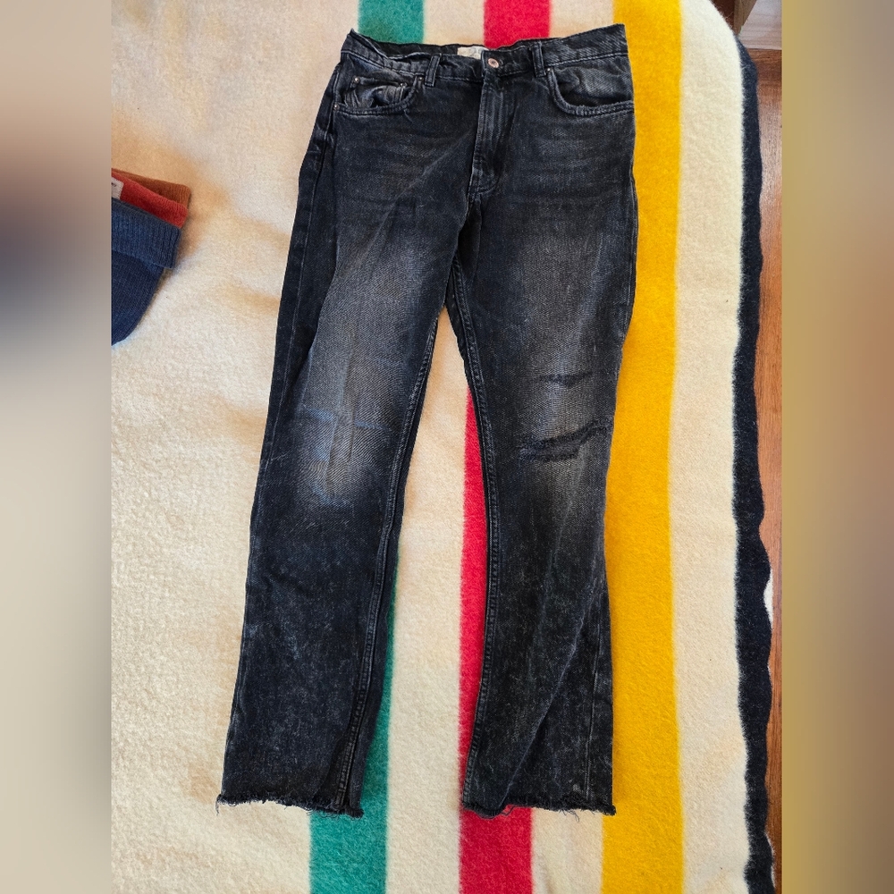 We The Free Distressed Black Jeans